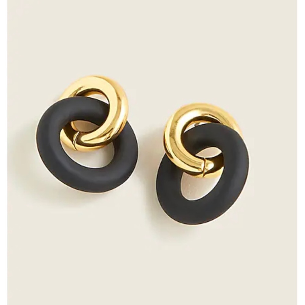 J. Crew Acetate Interlocking Circle Stud Earrings. - image 1